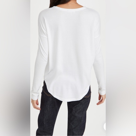 rag & bone The Knit Longsleeve Top, White - S - Picture 3 of 8